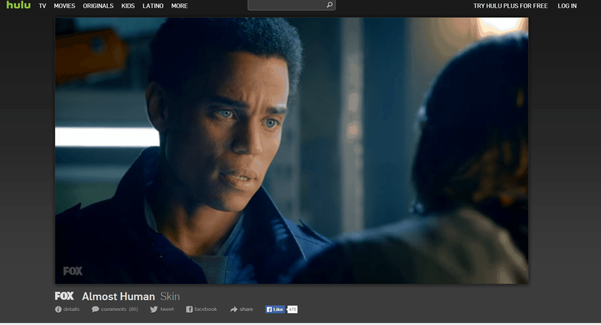New US show Almost Human via Hulu