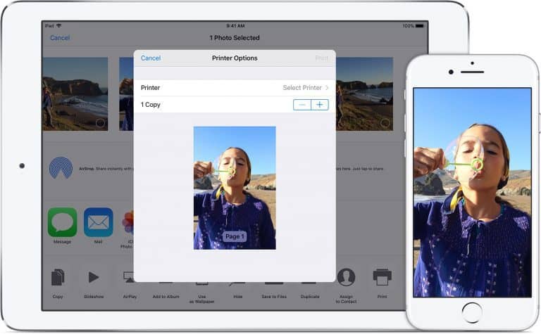 How to print from iPad & iPhone