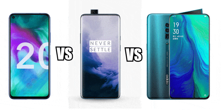 Honor 20 Pro vs OnePlus 7 Pro vs OPPO Reno 10x Zoom
