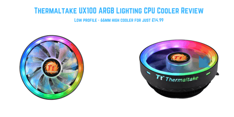 Thermaltake UX100 ARGB Lighting CPU Cooler Review