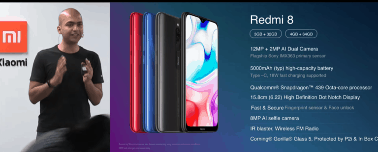 Xiaomi Redmi 8 announced with Snapdragon 439, 5000 mAh battery, & dual-camera