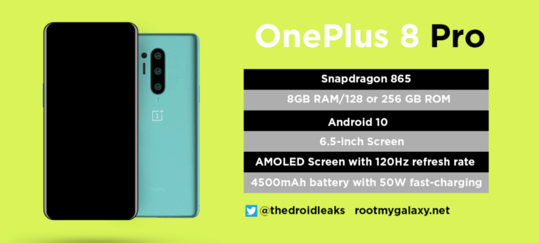 OnePlus 8 with Snapdragon 865 & 8GB RAM benchmarked on Geekbench