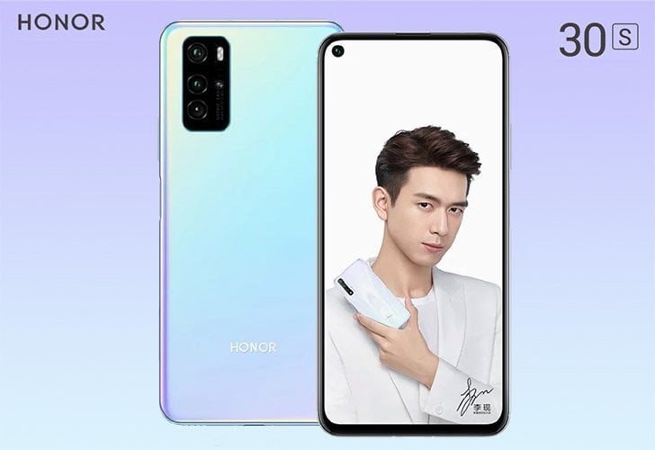 Honor 30S will have Kirin 820 5G chipset which should be comparable vs Snapdragon 765G, Exynos 980 & Dimensity 1000L