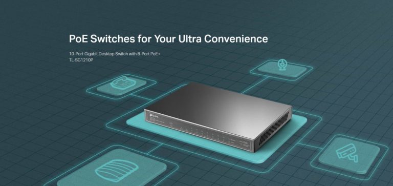 TP-Link TL-SG1210P Unmanaged 10-Port POE Gigabit Fanless Switch Review – With 8 POE ports for a total 63W budget  + 2 standard gigabit and 1 SFP