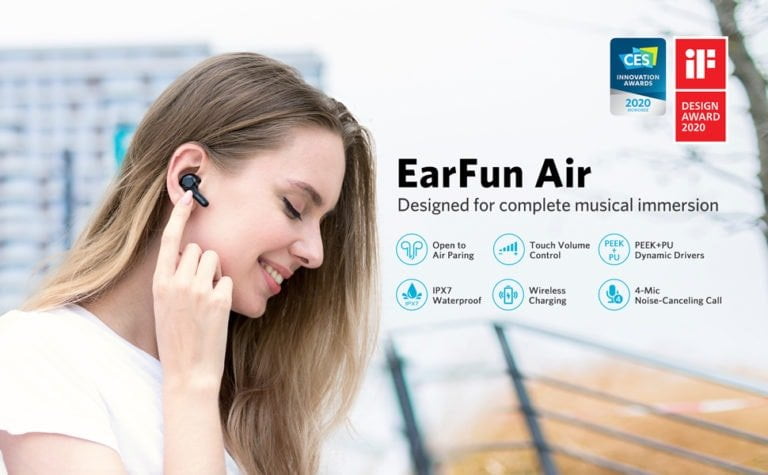 EarFun Air True Wireless Earbuds Review – IPX7 rating with a superb battery makes a decent set of fitness orientated earphones – TW200