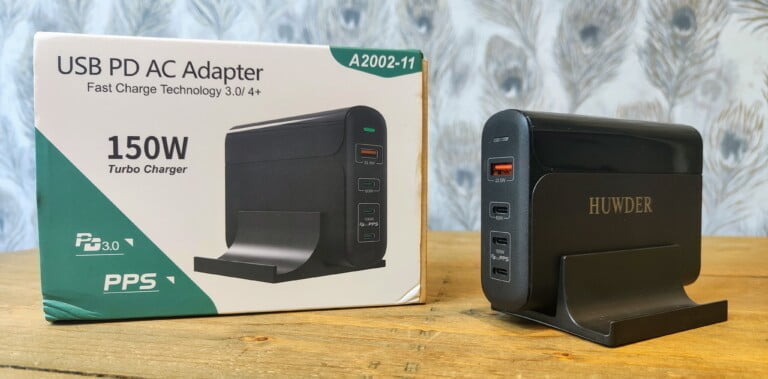 Huwder A2002 150W PD Charger Review – A bargain power delivery charger with up to 100W on a single USB-C port