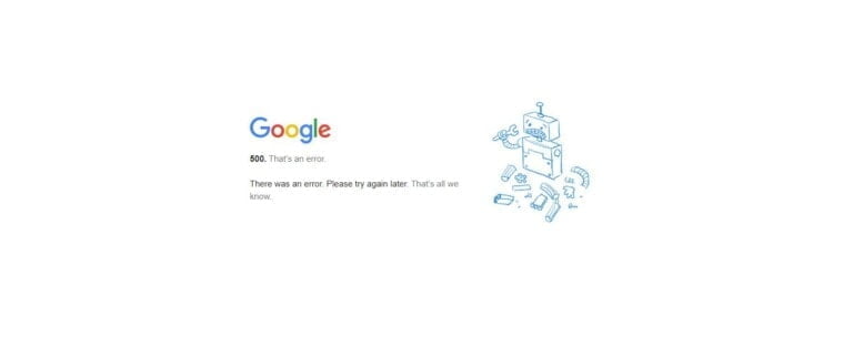 Google Search Console Down With 500 Error [Google Webmaster Tools]