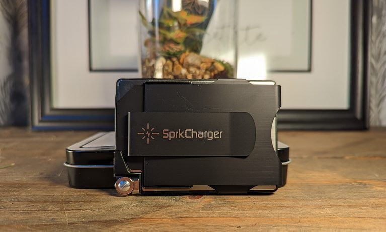 SprkCharger Battery Wallet Review with Cable Wrap, Slim Battery & Stand