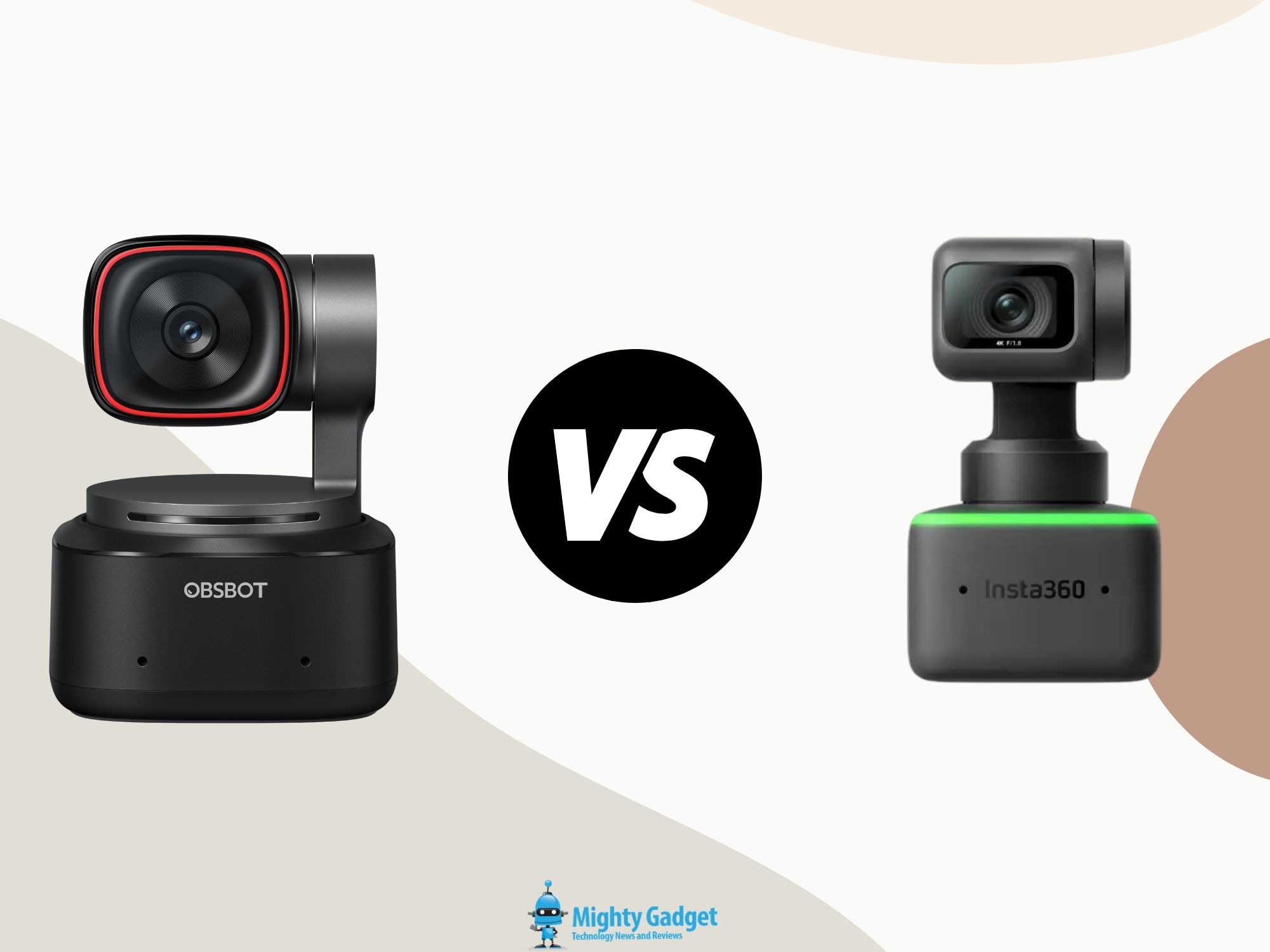 OBSBOT Tiny 2 vs Insta360 Link AI PTZ 4K Webcam Comparison