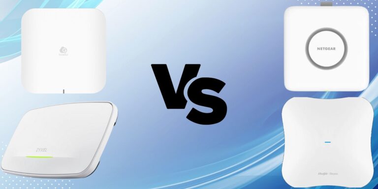 High-Performance WiFi 7 Access Point Comparison – EnGenius ECW536 vs Zyxel WBE660S vs Netgear WBE750 vs Ruijie Reyee RG-RAP73HD
