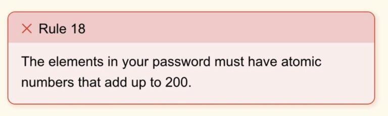How to do rule 18 in the Password Game