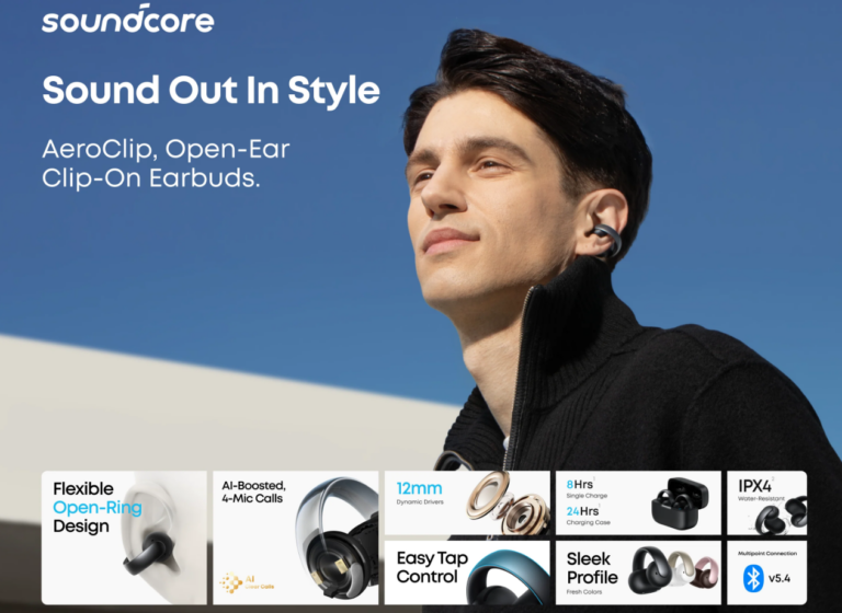 Soundcore Launches AeroClip Open-Ear Earbuds with Focus on Comfort and Awareness