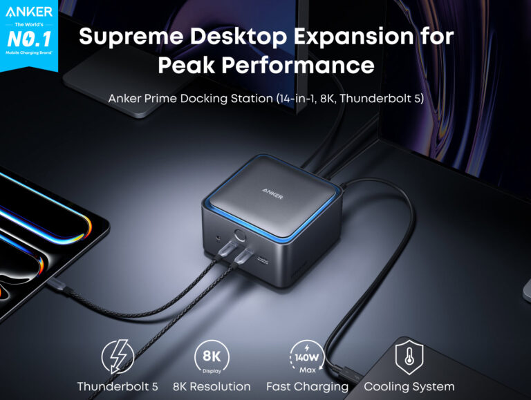 Anker Prime TB5 Docking Station Launched – £400 Thunderbolt 5 Docking Station
